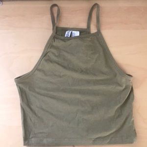 Army Green H&M crop top. New with tags.
